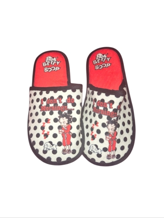 Betty Boop Shoes - Betty Boop I Don't Do Mornings Slippers